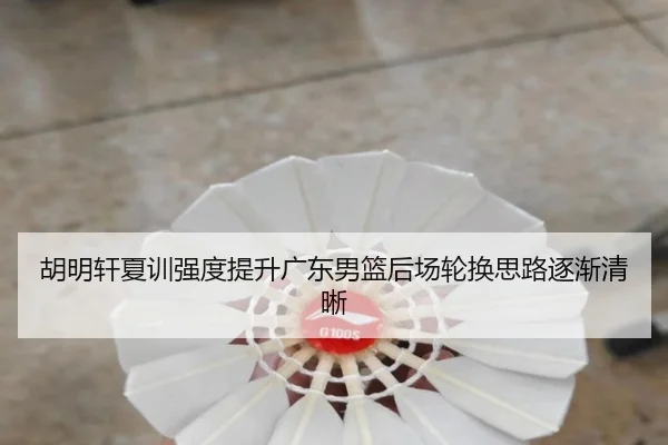 胡明轩夏训强度提升广东男篮后场轮换思路逐渐清晰